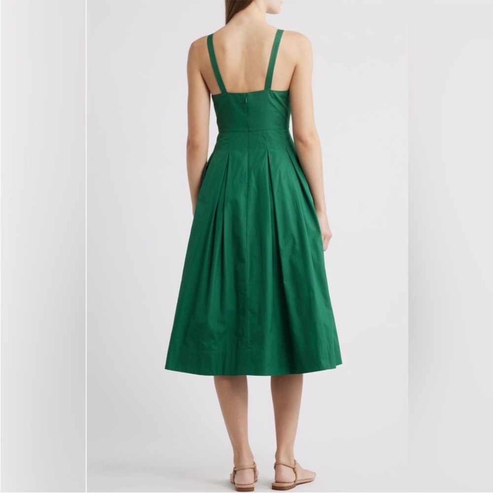 Alex Mill Abby Midi Dress Green - Picture 3 of 6